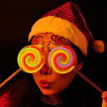 Load image into Gallery viewer, Luminous Lollipop Glow Stick Rotating Windmill Fluorescent Light Stick Photo Props Let's Glow Party Decor Kids Birthday Gift
