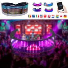 Load image into Gallery viewer, RGB Light Up LED Glasses Bluetooth APP Control Shining Glasses Carnival Costume Neon Glow Party Halloween Christmas Gift