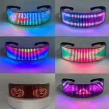 Load image into Gallery viewer, RGB Light Up LED Glasses Bluetooth APP Control Shining Glasses Carnival Costume Neon Glow Party Halloween Christmas Gift