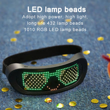 Load image into Gallery viewer, RGB Light Up LED Glasses Bluetooth APP Control Shining Glasses Carnival Costume Neon Glow Party Halloween Christmas Gift