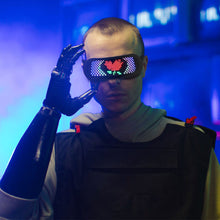 Load image into Gallery viewer, RGB Light Up LED Glasses Bluetooth APP Control Shining Glasses Carnival Costume Neon Glow Party Halloween Christmas Gift
