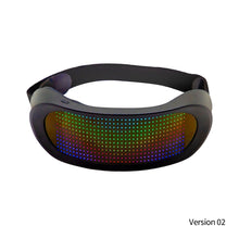 Load image into Gallery viewer, RGB Light Up LED Glasses Bluetooth APP Control Shining Glasses Carnival Costume Neon Glow Party Halloween Christmas Gift