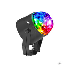 Load image into Gallery viewer, Sound Activated Rotating Disco Magic Ball Light DJ Party Lights RGB LED Stage Light Projector Lamp For KTV Car Bar Xmas Wedding Sound Party