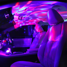Load image into Gallery viewer, USB LED DJ Stage Lights RGB Sound Activated Rotating Disco Party Magic Ball Projector Lamp Home Car Atmosphere Christmas