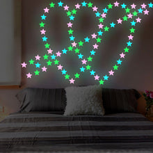 Load image into Gallery viewer, Luminous Butterfly Bear Snowflake Dolphin Wall Stickers Glow In The Dark Decal for Kids Baby Room Bedroom Christmas Home Decoration