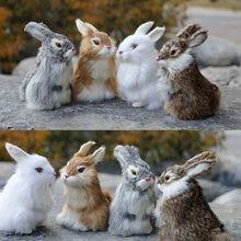 Load image into Gallery viewer, Simulation Chick Rabbit Plush Toy Children Cognition Chicken Model Figurine Realistic Furry Animal Doll Chicken Easter Gift Kids
