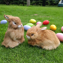 Load image into Gallery viewer, Simulation Chick Rabbit Plush Toy Children Cognition Chicken Model Figurine Realistic Furry Animal Doll Chicken Easter Gift Kids