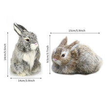 Load image into Gallery viewer, Simulation Chick Rabbit Plush Toy Children Cognition Chicken Model Figurine Realistic Furry Animal Doll Chicken Easter Gift Kids