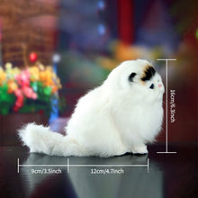 Load image into Gallery viewer, Simulation Mini Cat Cute Plush Cats with Sound Children Birthday Gifts Creative Imitation Cat Ornaments Home Decoration Supplies