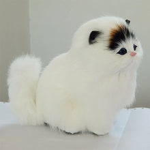 Load image into Gallery viewer, Simulation Mini Cat Cute Plush Cats with Sound Children Birthday Gifts Creative Imitation Cat Ornaments Home Decoration Supplies