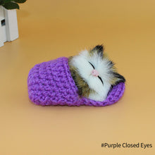 Load image into Gallery viewer, Simulation Mini Cat Cute Plush Cats with Sound Children Birthday Gifts Creative Imitation Cat Ornaments Home Decoration Supplies