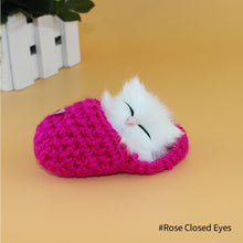 Load image into Gallery viewer, Simulation Mini Cat Cute Plush Cats with Sound Children Birthday Gifts Creative Imitation Cat Ornaments Home Decoration Supplies