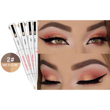 Load image into Gallery viewer, 4 In 1 Rotating Eyebrow Pencil Waterproof Eyebrow Pen Long Lasting Natural Eyebrow Pencil Facial Makeup Cosmetics