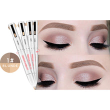 Load image into Gallery viewer, 4 In 1 Rotating Eyebrow Pencil Waterproof Eyebrow Pen Long Lasting Natural Eyebrow Pencil Facial Makeup Cosmetics