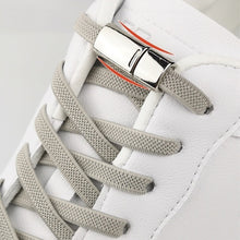 Load image into Gallery viewer, 6MM No Tie Shoe Laces Press Lock Shoelaces Magnetic Shoelace Without Ties Elastic Laces Sneaker Kids Adult Widened Flat Shoelace For Shoes