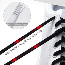 Load image into Gallery viewer, 6MM No Tie Shoe Laces Press Lock Shoelaces Magnetic Shoelace Without Ties Elastic Laces Sneaker Kids Adult Widened Flat Shoelace For Shoes