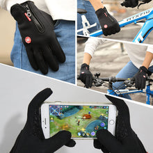 Load image into Gallery viewer, Outdoor Waterproof Gloves Winter Touch Screen Ski Gloves Men's and women's Wind-proof Cycling Gloves