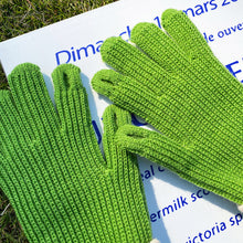 Load image into Gallery viewer, Women Winter Pure Color Knitted Woolen Gloves Screen Student Riding Split Finger Thick Warm Gloves Couple Christmas Gift