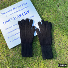 Load image into Gallery viewer, Women Winter Pure Color Knitted Woolen Gloves Screen Student Riding Split Finger Thick Warm Gloves Couple Christmas Gift