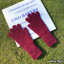 Load image into Gallery viewer, Women Winter Pure Color Knitted Woolen Gloves Screen Student Riding Split Finger Thick Warm Gloves Couple Christmas Gift