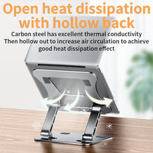 Load image into Gallery viewer, Laptop Stand Adjustable Aluminum Alloy Notebook Tablet Stand Up to 17 Inch Laptop Portable Fold Holder Cooling Bracket Support