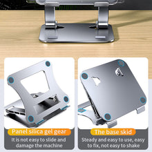 Load image into Gallery viewer, Laptop Stand Adjustable Aluminum Alloy Notebook Tablet Stand Up to 17 Inch Laptop Portable Fold Holder Cooling Bracket Support