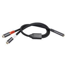 Load image into Gallery viewer, Double Shielded Line 3.5 Female To 2rca One Point Two Double Lotus Audio Line Pure Copper Transfer Line 0.3 Meters