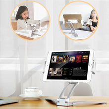 Load image into Gallery viewer, Multifunctional Desktop Aluminum Alloy Mobile Phone Tablet Bracket Chase Drama Brush Video Online Class Universal Lazy Wall Bracket