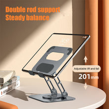 Load image into Gallery viewer, 360-degree Rotating Lift Desktop Folding Bracket Aluminum Alloy Flat Bracket Online Class Live Painting Bracket
