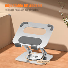 Load image into Gallery viewer, 360-degree Rotating Lift Desktop Folding Bracket Aluminum Alloy Flat Bracket Online Class Live Painting Bracket