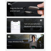 Load image into Gallery viewer, Bluetooth Aux Adapter Wireless Car Bluetooth Receiver USB to 3.5mm Jack Audio Music Mic Handsfree Adapter for Car Speaker