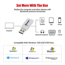 Load image into Gallery viewer, Bluetooth 5.0 Adapter USB For Computer PC Bluetooth Speaker Music Receiver USB Bluetooth Adapter Handsfree Car Kit