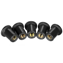 Load image into Gallery viewer, 10Pcs M4/M5 Motorcycle Windshield Rubber Nuts Bolts Screws Modified Fasteners For Kayaking Rubber Well ATV