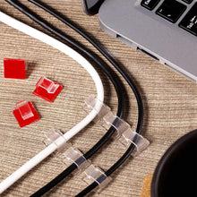 Load image into Gallery viewer, 10Pcs Car Cable Organizer Clips Wire Winder Holder Earphone Mouse Cord Clip Protector USB Cable Management Clips Wire Manager