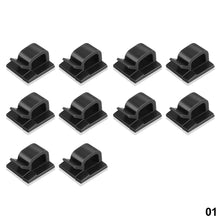 Load image into Gallery viewer, 10Pcs Car Cable Organizer Clips Wire Winder Holder Earphone Mouse Cord Clip Protector USB Cable Management Clips Wire Manager