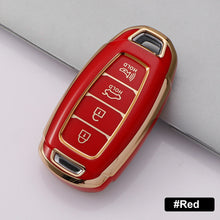 Load image into Gallery viewer, TPU Car Key Fob Case Key Fob Cover for Hyundai i30 Ix35 KONA Encino Solaris Azera Grandeur Ig Accent Santa Fe Palisade Keyless