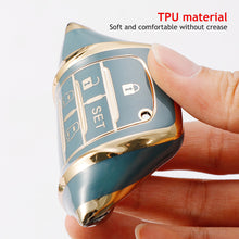Load image into Gallery viewer, 6 Button Car Key Case For Toyota Alphard PREVIA Voxy Noah Esquire Vellfire Harrier Shell Fob Holder Car Key Cover Key Shell