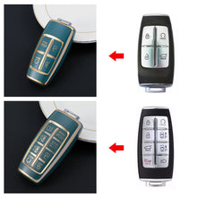Load image into Gallery viewer, 6 8 Button TPU Car Key Case For Hyundai Genesis G80 GV80 2019 - 2022 Smart Keyless Entry Remote Control Protector Remote Cover