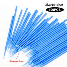 Load image into Gallery viewer, 100pcs Mini Head Car Brushes Paint Touch-up Up Paint Micro Brush Tips Auto Brush Car Parts Head Mini Spray Car Applicator Stick