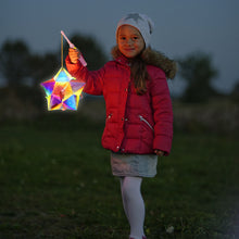 Load image into Gallery viewer, DIY Handheld Lantern Lamp Kids Holiday Christmas LED Light Laser Effect Night Light Children Girl Birthday Party Gifts Home Decoration Lantern Lamp Props