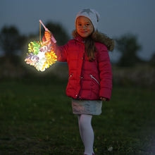 Load image into Gallery viewer, DIY Handheld Lantern Lamp Kids Holiday Christmas LED Light Laser Effect Night Light Children Girl Birthday Party Gifts Home Decoration Lantern Lamp Props