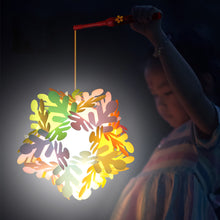 Load image into Gallery viewer, DIY Handheld Lantern Lamp Kids Holiday Christmas LED Light Laser Effect Night Light Children Girl Birthday Party Gifts Home Decoration Lantern Lamp Props