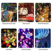 Load image into Gallery viewer, DIY Handheld Lantern Lamp Kids Holiday Christmas LED Light Laser Effect Night Light Children Girl Birthday Party Gifts Home Decoration Lantern Lamp Props