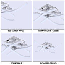 Load image into Gallery viewer, Modern Cross Shape LED Ceiling Lights Home Decoration Ceiling Lamp Living Room Dining Room Bedroom Children's Room Chandelier