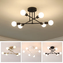 Load image into Gallery viewer, Modern Ceiling Chandelier 6 Head Home Living Room Bedroom Decoration Ceiling Lamp Dining Room Iron Ceiling Lights