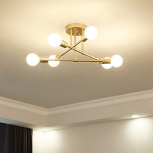 Load image into Gallery viewer, Modern Ceiling Chandelier 6 Head Home Living Room Bedroom Decoration Ceiling Lamp Dining Room Iron Ceiling Lights