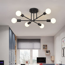 Load image into Gallery viewer, Modern Ceiling Chandelier 6 Head Home Living Room Bedroom Decoration Ceiling Lamp Dining Room Iron Ceiling Lights