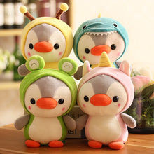 Load image into Gallery viewer, 1pc 25cm Penguin Plush Toy Cosplay Unciorn Frog Shark Bee Cuddly Plushie Baby Appease Doll Birthday Gift Home Decor for Children Kids