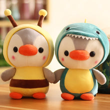 Load image into Gallery viewer, 1pc 25cm Penguin Plush Toy Cosplay Unciorn Frog Shark Bee Cuddly Plushie Baby Appease Doll Birthday Gift Home Decor for Children Kids