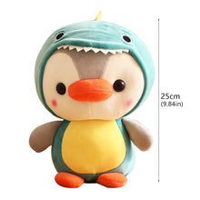 Load image into Gallery viewer, 1pc 25cm Penguin Plush Toy Cosplay Unciorn Frog Shark Bee Cuddly Plushie Baby Appease Doll Birthday Gift Home Decor for Children Kids